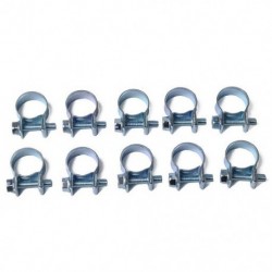 Szín: 8-10mm - 10 DB/Szett autós üzemanyag tömlő bilincsek tömlők bilincsek készlet mini szénacél levegőtömlő