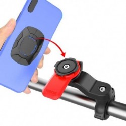 Fekete szín - Hegyi kerékpár telefontartó motorkerékpár mobiltelefon kormányra szerelhető bölcső, állítható 360°