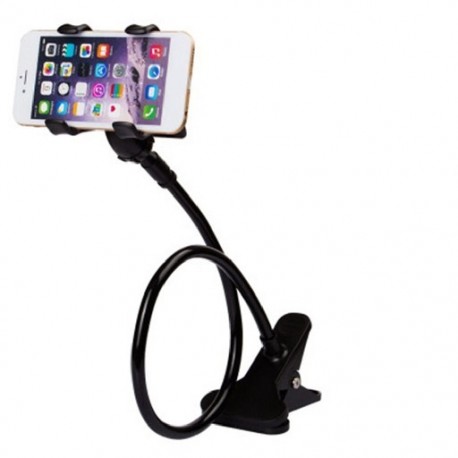 Fekete szín - Univerzális telefontartó ágycsipesz Lazy rugalmas hattyúnyak bilincs hosszú karú tartó iPhone Android ágy