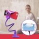 Fekete szín - Univerzális telefontartó ágycsipesz Lazy rugalmas hattyúnyak bilincs hosszú karú tartó iPhone Android ágy