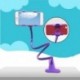 Fekete szín - Univerzális telefontartó ágycsipesz Lazy rugalmas hattyúnyak bilincs hosszú karú tartó iPhone Android ágy
