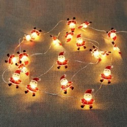 Piros szín - 2M 20LED Mikulás karácsonyfa LED füzér karácsonyi dekoráció otthoni tündérfény újévi karácsonyi