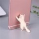 Szín: B - 1db macska figura miniatűr macska balek dizájn telefontartó mini tündérkert Rajzfilm szobor kézműves otthoni
