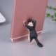 Szín: C - 1db macska figura miniatűr macska balek dizájn telefontartó mini tündérkert Rajzfilm szobor kézműves otthoni