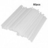 Fehér szín - 80db 3,2 mm-es Biztonságos műanyag Nyalóka Stick Cake Pop Sucker Sticks Csokoládé Cukorcukor Nyalóka