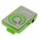 Fekete szín - Új hordozható mini klip USB MP3 lejátszó Zene média támogatás Micro SD TF kártya Fashion Hifi MP3