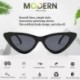 Fekete szín - Retro Fashion Eye Napszemüveg Vintage Cat Napszemüveg Női Háromszög Napszemüveg Szemüveg Oculos De Sol