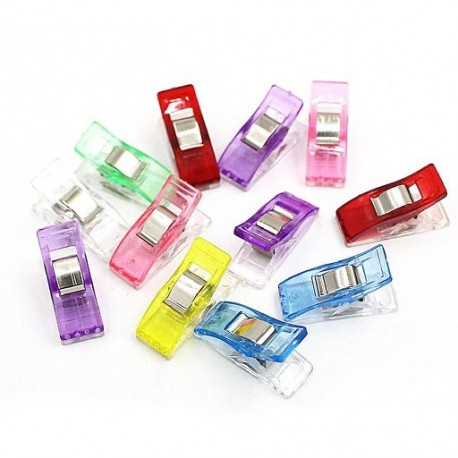 Szín: 100db - Varrókapcsok Műanyag bilincsek Szövet foltvarrás Raktározás Horgolás Kötés Papír Kötőkapcsok Varrás