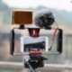 Piros szín - Telefon videokamera ketrec kézi stabilizátor filmkészítő berendezés okostelefonhoz kézi markolattartó