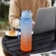 Szín: A - 1000 ml-es vizespalack Motivációs Sport Hordozható Vizes Poharak Time Maker-rel Szivárgásmentes italpohár