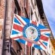 Szín: kék - Brit Egyesült Királyság zászlaja II. Erzsébet királynő platina jubileumi 70. évfordulója 3x5 Ft UK Royal