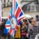 Szín: kék - Brit Egyesült Királyság zászlaja II. Erzsébet királynő platina jubileumi 70. évfordulója 3x5 Ft UK Royal