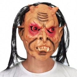 Fekete szín - Halloween Latex Horror Szörny maszk Uniszex buli Díszes ruha jelmez Cosplay Moive Fűrész ajándék Új Drop
