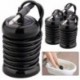 Fekete szín - Mini Ionic Detox lábfürdő tömbök, kerek rozsdamentes acél tömb Aqua Spa lábmasszázs Relax