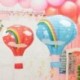 Szín: zöld szivárvány - 14&*39 &*39 35 cm-es Rainbow hőlégballon Papírlámpák Függő Lampion Bar dekoráció Gyerekek