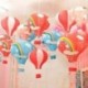 Szín: sárga szivárvány - 12 hüvelykes 30 cm-es karácsonyi lógó papír lámpák hőlégballon papír lámpák