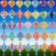 Szín: sárga szivárvány - 12 hüvelykes 30 cm-es karácsonyi lógó papír lámpák hőlégballon papír lámpák