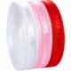 Szín: borvörös - 45 méter/tekercs 20 mm széles jacquard fonal organza csipke szalag barkács kézműves dekoráció