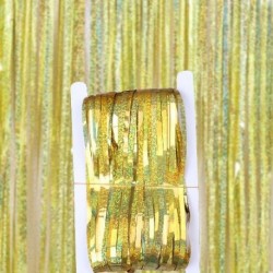 Szín: arany 1mx2,5m - 2db Arany lézeres esőfüggöny parti esküvői dekorációs kellékek Esküvői jelenet elrendezése