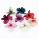 Szín: hús rózsaszín - 10 db 8 cm-es többszínű orchidea virágfejek Mini selyem művirágok koszorúzáshoz scrapbooking