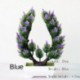 Szín: lila longxueshu - Violet sorozat Bonsai mesterséges növények Cserepes hamis növények Cserepes fű műanyag
