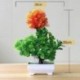Szín: miniruyi rózsaszín - 1 db mesterséges növények cserepes zöld bonsai virágcserép bonsai kerti dekoráció