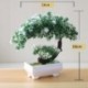 Szín: fehér hehua - 25 Stílus Műnövények Cserepes bonsai dekoratív kis fák Hamis virágok Parti irodai asztaldísz