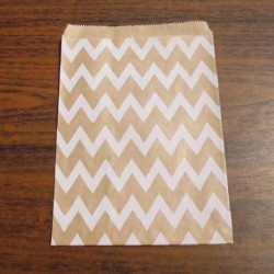 Szín: pezsgő hullámok - 25db/csomag Kraft Karácsonyi Party Favor Paper Bags Waves Dots Papír Kézműves táska Esküvőre