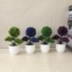 Szín: yinkesong sárga - Mesterséges növények Bonsai kis fa cserepes növények Hamis virágok Cserepes díszek otthoni