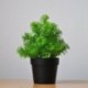 Szín: yueyahe zöld - 1 db mesterséges zöld növények Bonsai műanyag virágok kis fa cserepes növény Cserepes díszek