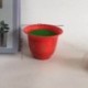 Szín: chang pot - 1 db mini virágcserép utánzat műanyag erkély négyzet alakú kerek edények virág bonsai tál óvoda
