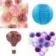 Szín: ruha fehér - 35 cm piros fehér csíkos hőlégballon papír lámpás esküvői dekoráció születésnapi buli