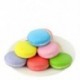 Szín: 4 cm-es macaroon lila - 1 db szimulációs Macaron modell hamis tortakrém, rágcsálnivaló gyermekek korai oktatási