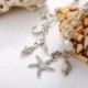 Fém szín: 50261 - Vintage bokaláncok nőknek Starfish Shell medál bokalánc nyári strandláb boka bohém bokalánc