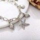 Fém szín: 50181 - Vintage bokaláncok nőknek Starfish Shell medál bokalánc nyári strand láb boka bohém bokalánc