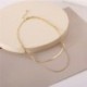 Fém szín: 44497 - Hot Fashion unisex kígyó lánc női nyaklánc Choker punk vintage arany színű lánc nyaklánc női