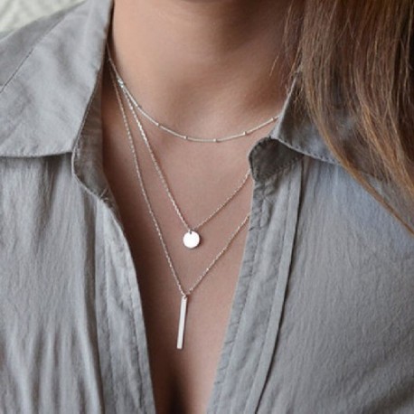 Fém szín: 44180 - Hot Fashion unisex kígyó lánc női nyaklánc Choker punk vintage arany színű lánc nyaklánc női