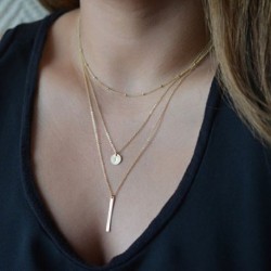Fém szín: 44179 - Hot Fashion unisex kígyó lánc női nyaklánc Choker punk vintage arany színű lánc nyaklánc női