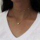 Fém szín: 43310 - Hot Fashion unisex kígyó lánc női nyaklánc Choker punk vintage arany színű lánc nyaklánc női