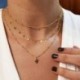 Fém szín: 43325 - Hot Fashion unisex kígyó lánc női nyaklánc Choker punk vintage arany színű lánc nyaklánc női