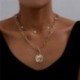 Fém szín: 43677 - Hot Fashion unisex kígyó lánc női nyaklánc Choker punk vintage arany színű lánc nyaklánc női