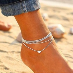Fém szín: 50191 - Bohemian Pink Butterfly bokalánc szett nőknek Angyal betűs medál boka karkötő lánc lábon strandláb