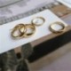 Gyűrűméret: - 2022 New Fashion 2mm 3mm 4mm 6mm arany színű 100%   volfrámkarbid jegygyűrűk férfiaknak, nőknek