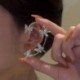 Fém szín: 64098 - Ezüst arany színű pillangós fülcsipesz hamis piercinges fülbevaló nőknek csillogó cirkon