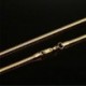 Fém színe: szélessége 1,5 mm - Kiváló minőségű rozsdamentes acél kígyólánc női arany ezüst színű divatos