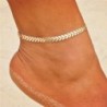 Fém szín: 50072 - 5 db/készlet Új Vintage Simple Gold Color Link Lánc Bokaláncok Női Lányok Bohém láb Bokalánc