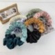 Szín: zöld - Női Silk Scrunchy elasztikus, kézzel készített többszínű hajpánt lófarok tartó fejpánt