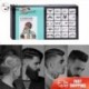 Szín: 1 szett - 20x Mix Hair Styling Tetováló Sablon Barkácsolt Hajvágó Modell Stencil Fodrász Eszköz az Elektromos