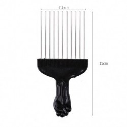 Szín: 15 cm - Fist Afro Pick Wood Wide Teth hajfésű a dúsító hajformázásért, antisztatikus fésűkefe, eltávolító