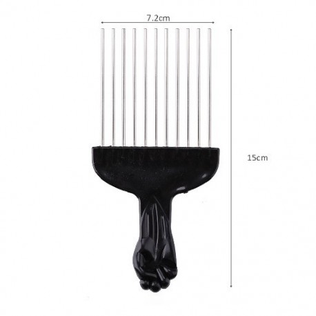 Szín: 15 cm - Fist Afro Pick Wood Wide Teth hajfésű a dúsító hajformázásért, antisztatikus fésűkefe, eltávolító